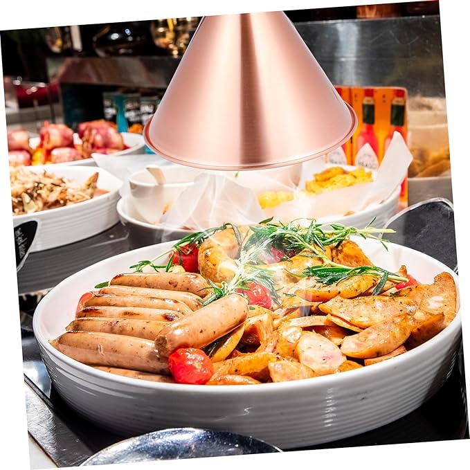 Ipetboom Adjustable Telescopic Food Warmer Lamp Hanging Buffet Heating Light for Restaurant Hotel Kitchen Canteen Metal Construction Height