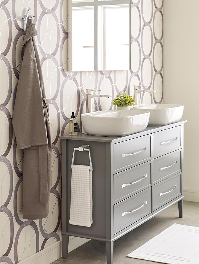 Amerock Blackrock Polished Nickel Closed Towel Ring, BH36002PN
