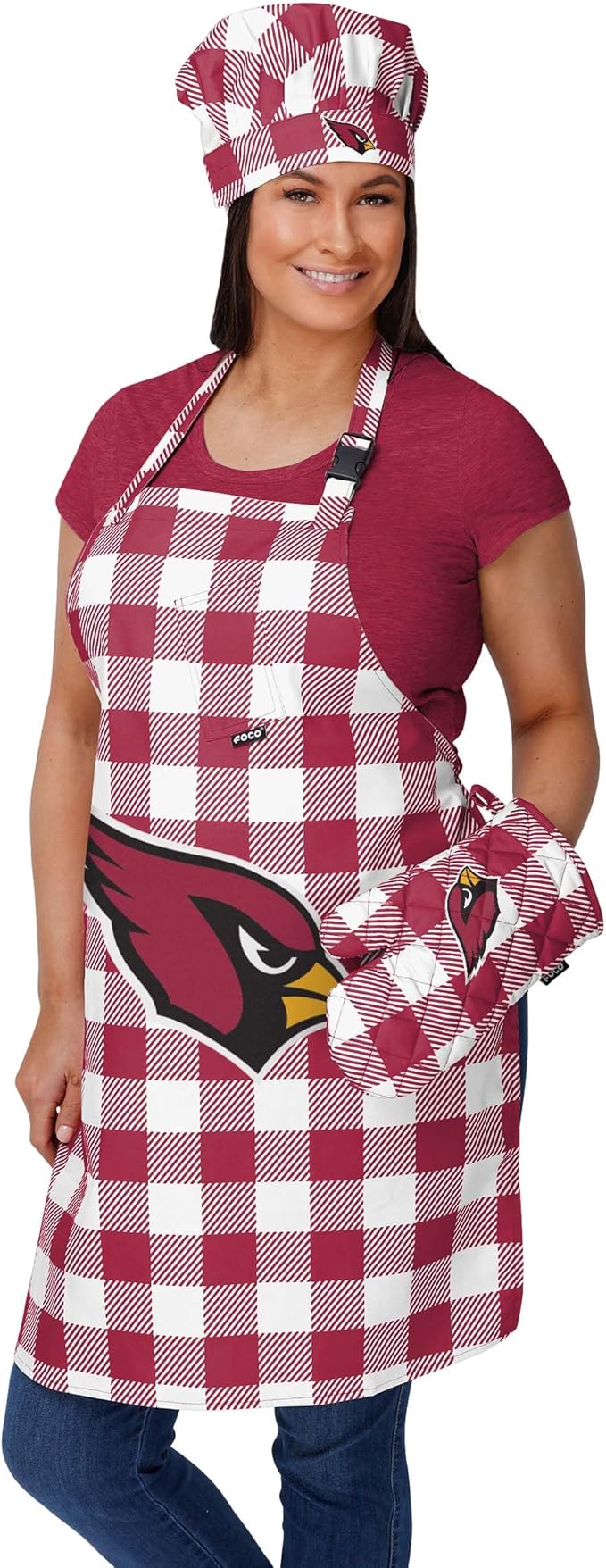 FOCO NFL Unisex-Adult NFL Team Logo Grilling Cooking Chef Gear - Oven Mitt