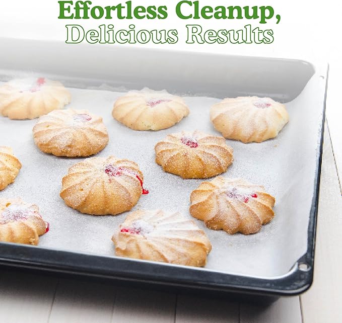 Regency Wraps Parchment Paper Sheets For Non-Stick Cooking and Baking, Greaseproof Paper Liners for Cookie Sheets, Cake Pans, Air Fryer and Microwave Safe, White, 12 x 16 inches, 25pcs, Pack of 1
