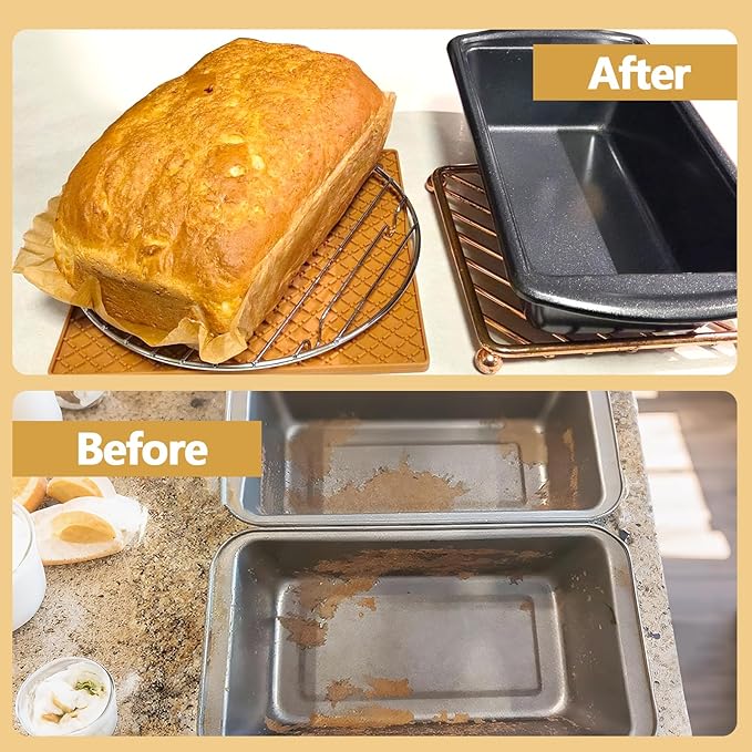 UBeesize 2lb Loaf Pan Liners, 150 PCS Loaf Pan Liners for Baking Bread 9x5, Non-Stick Bread Pan Liners, Pre-formed Rectangle Paper for Bread and Cakes