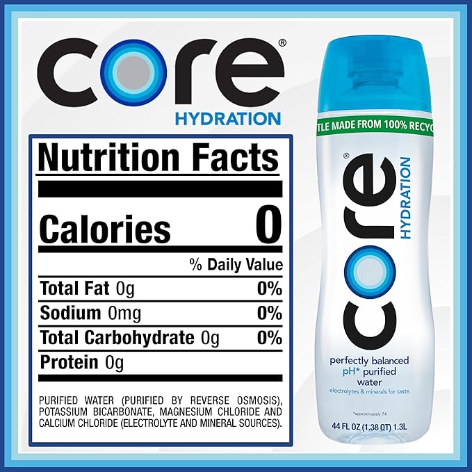 Core Hydration Perfectly Balanced Water, 1.3 L bottle (Pack of 12)