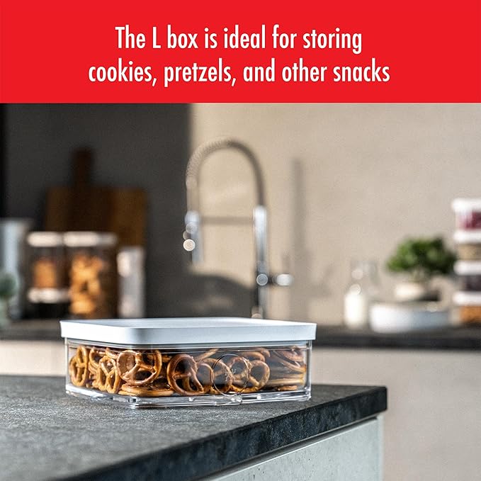 ZWILLING Fresh & Save Cube Box, Plastic, Airtight Dry Food Storage Container, Large Cube, 1.7-qt