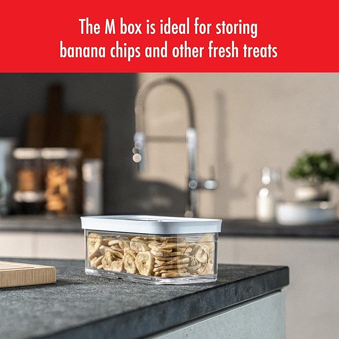 ZWILLING Fresh & Save Cube Box, Plastic, Airtight Dry Food Storage Container, Medium Cube, M Container, .74-qt