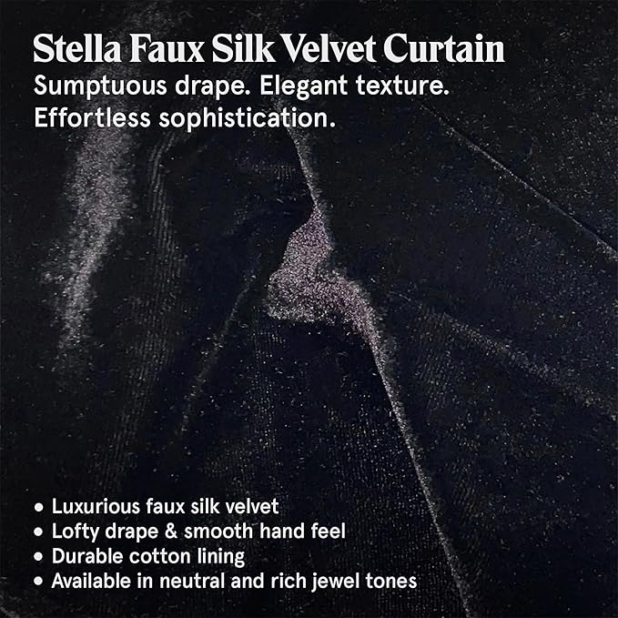 HiEnd Accents Stella Faux Silk Velvet Embroidered Lumbar Pillow, 14x24 inch, Black, Romantic Western Modern Traditional Style Luxury Bedding, Decorative Throw Pillow