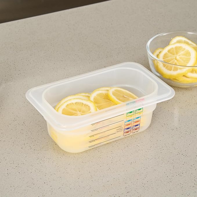 Restaurantware Food Storage Container 10 Pack of 6.8 x 4.2 x 2.5 Inches Plastic Stackable Storage Box White Reusable Label Container Dishwasher Safe For Restaurants And Kitchens
