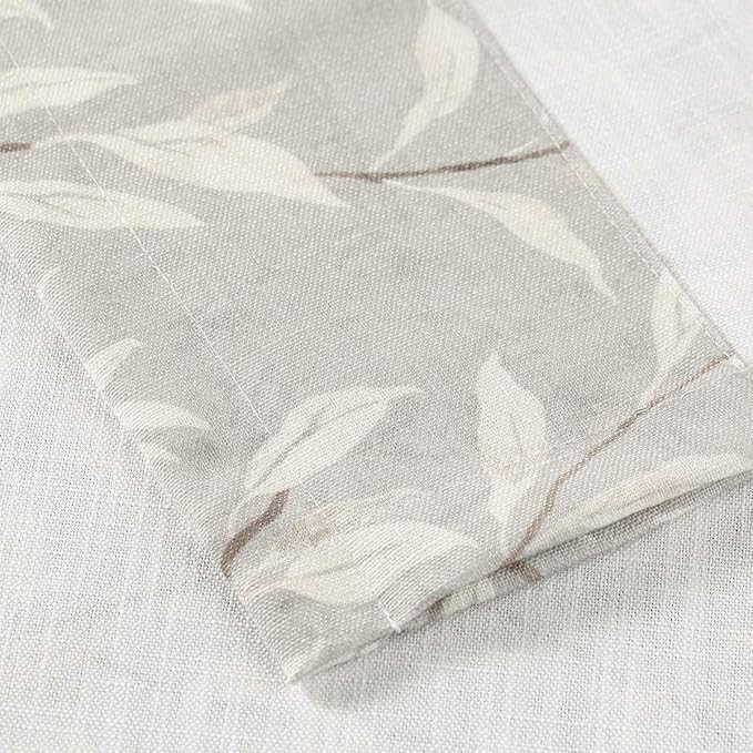 VOGOL Curtains 36 in for Bedroom 2 Panels, Rod Pocket Cafe Curtain Semi Sheer Short Bay Window Curtains for Living Room Kitchen Cabinet Bathroom RV Shades Camper Blinds 36L Long