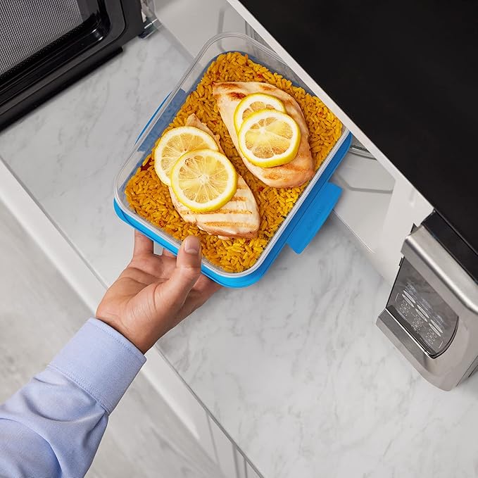 Sistema Nest It Meal Prep Food Storage Containers with Lids, 8-Pack of Assorted Sizes, Airtight & Leak-Resistant, Dishwasher, Microwave, & Freezer-Safe, BPA-Free