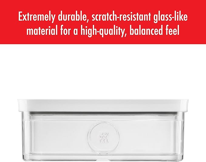 ZWILLING Fresh & Save Cube Box, Plastic, Airtight Dry Food Storage Container, Large Cube, 1.7-qt