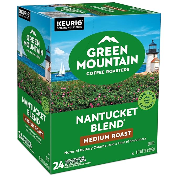 Green Mountain Coffee Nantucket Blend Keurig Single-Serve K-Cup Pods, Medium Roast Coffee, 96 Count