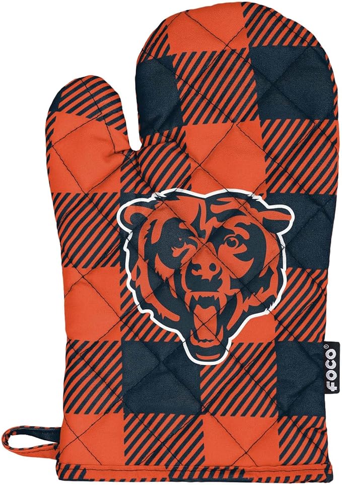 FOCO NFL Unisex-Adult NFL Team Logo Grilling Cooking Chef Gear - Oven Mitt