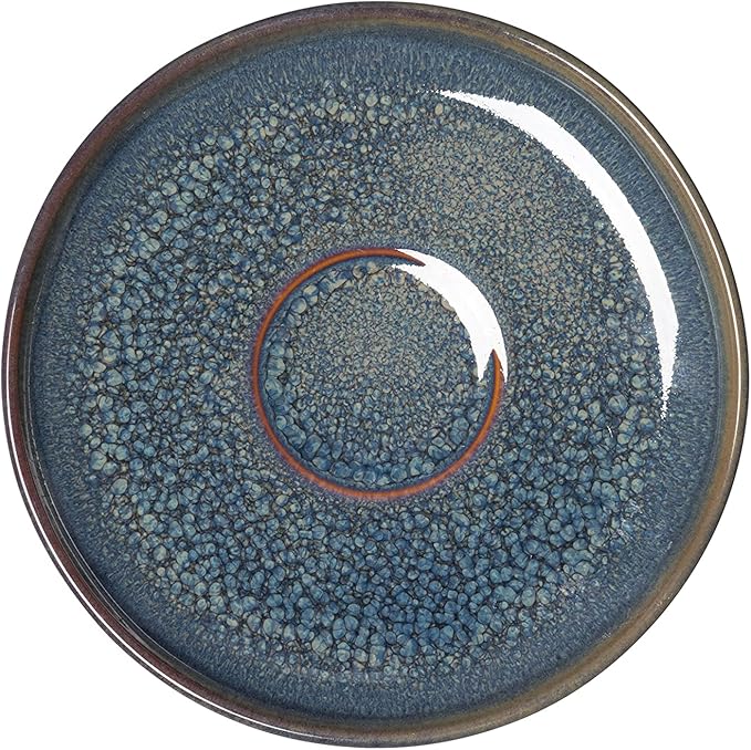 like. by Villeroy & Boch Crafted Breeze Espresso Cup Saucer, Premium Porcelain, 4.75 in, Gray Blue