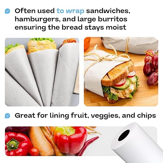 Freezer Paper Roll 18" x 1800" (150 feet) - USA-made White Paper for Freezing Food - Freezer Material with Special Coating for Meat & Fish - Strong Barrier Against Air and Moisture by IDL Packaging