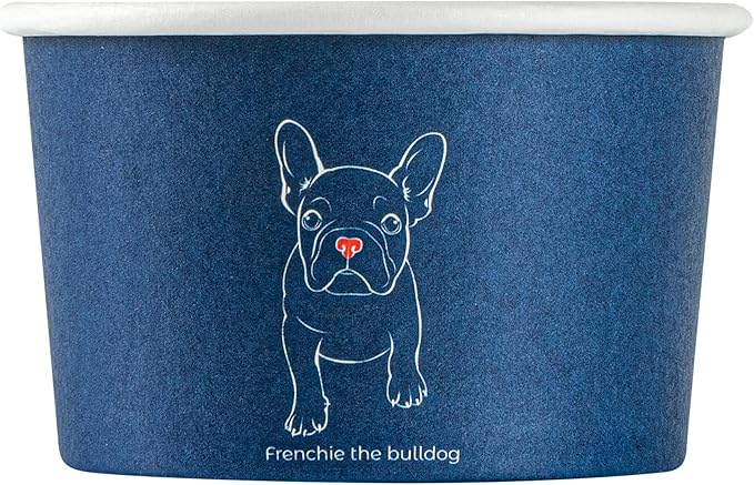 Restaurantware Blue 200 Count To Go Cup Disposable 3 x 3 x 1.8 Inches Paper Mini Cup Grease-Resistant Cup Recyclable Durable Design, Lids Sold Separately