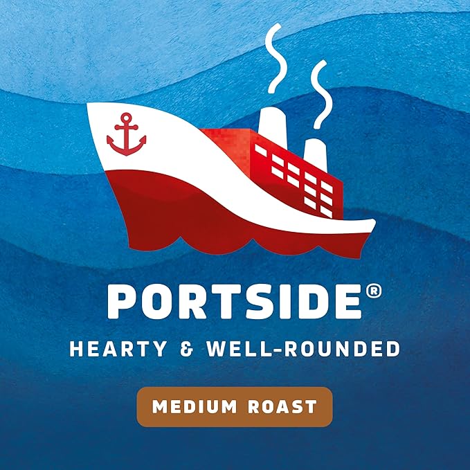 Seattle's Best Coffee Portside Blend Medium Roast Ground Coffee | 12 Ounce Bags,(Pack of 12)