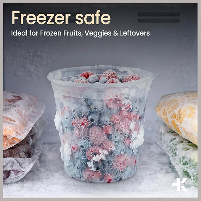 Plastic Deli Containers with Lids 16 oz (Pack of 100) – Leak-Proof, BPA-Free Food Storage Containers for Soup, Slime & Meal Prep, Stackable, Microwave, Dishwasher Safe, Reusable Clear Plastic