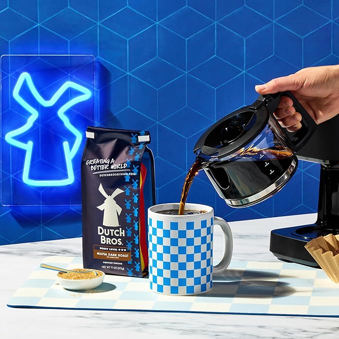 Dutch Bros® Mafia Dark Roast, Ground Coffee, Bagged 11oz (Pack of 2)