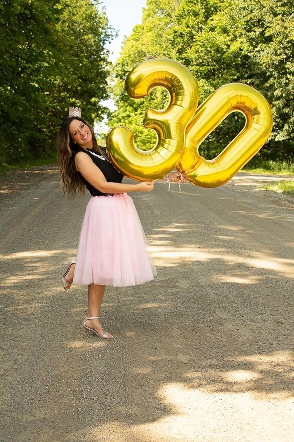 40 Inch Gold Balloon Number, 16th Birthday Decorations for 1 6 16 61, Large Foil Sweet 16 Balloons Number for Wedding Memorial Day's Photo Shoot Decoration