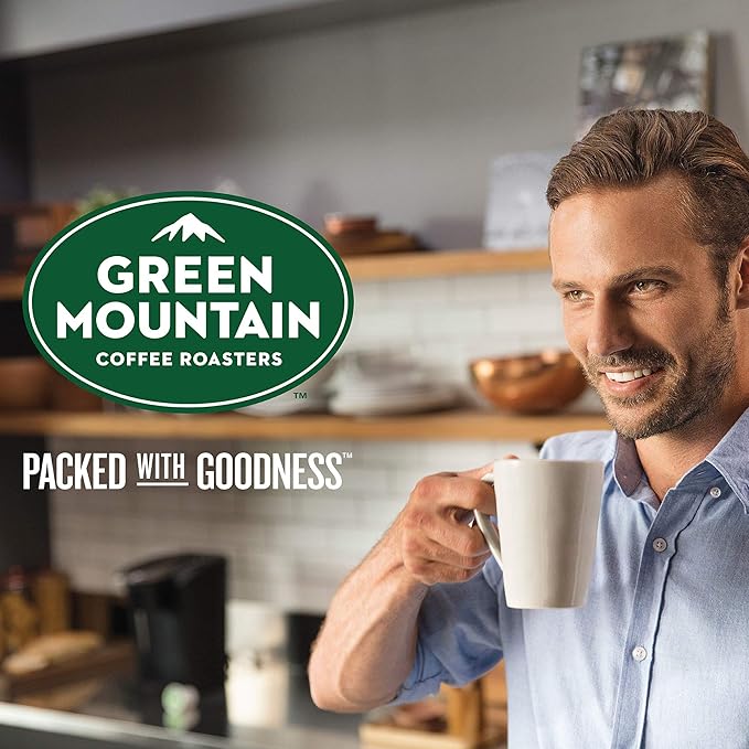 Green Mountain Coffee Roasters Decaf Breakfast Blend, Single-Serve Keurig K-Cup Pods, Light Roast Coffee, 32 Count (Pack of 4)