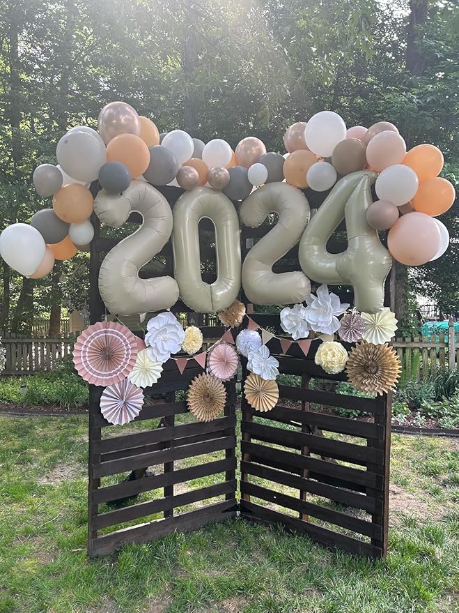 20 Number Balloons, 20th Birthday Decorations for Women Men, Cream Number 20 Balloons 40 In Happy Birthday Party Decorations Balloons for Engagement, Celebration Party