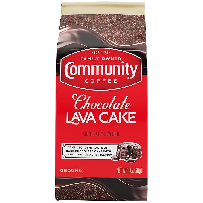 Community Coffee Chocolate Lava Cake Flavored Ground Coffee, 11 Ounce (Pack of 1)