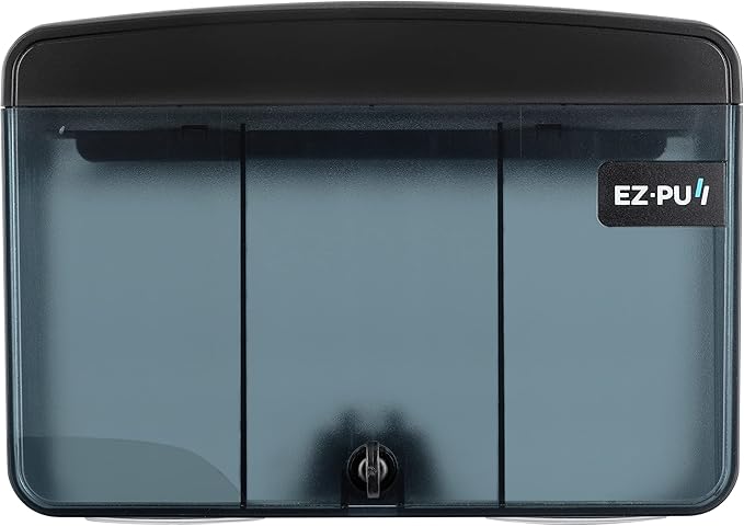 EZbrnd Countertop SLIMFOLD Hand Towel Dispenser for Kitchen/Bathroom/Office/RV/Airbnb, Guest Towel Holder, Pearl Black
