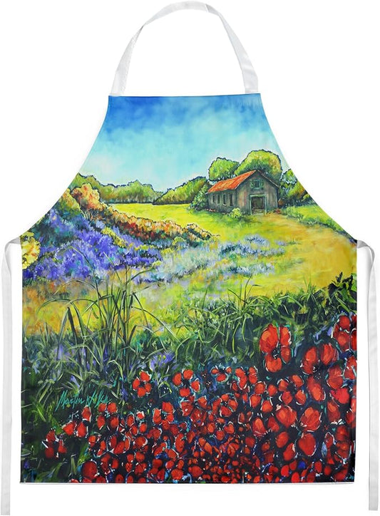 Caroline's Treasures Back Home Apron Cooking Kitchen Server Baking Crafts Gardening for Adult Women Men, Unisex, Large, Multicolor