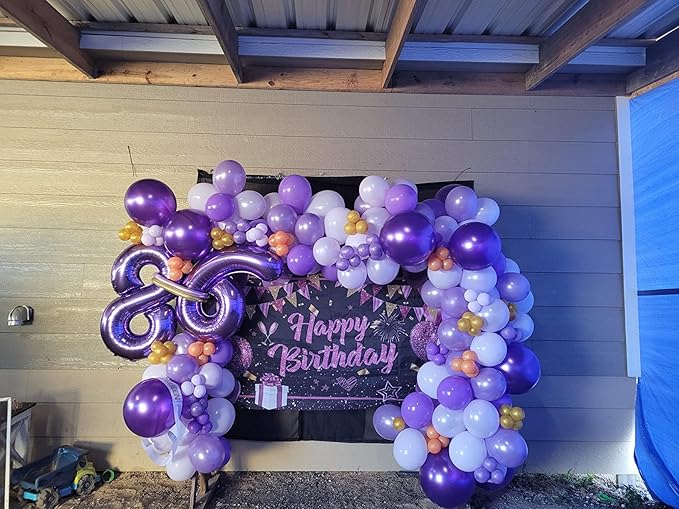 Number 60 Balloon 40 Inch, Purple Party Decoration for Women Men Adults Parents, Big Number 60 Balloons for 60th Birthday Party Decorations