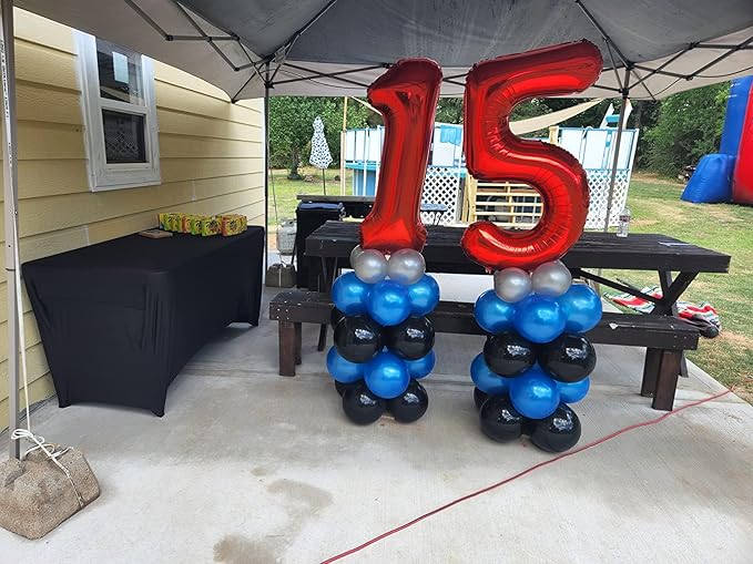 30 Balloon Numbers, Red Number Balloons 40 In 30th Birthday Decorations for Women Men, Happy 30th Birthday Party Decorations Balloons for Wedding, Celebration Party, Graduations