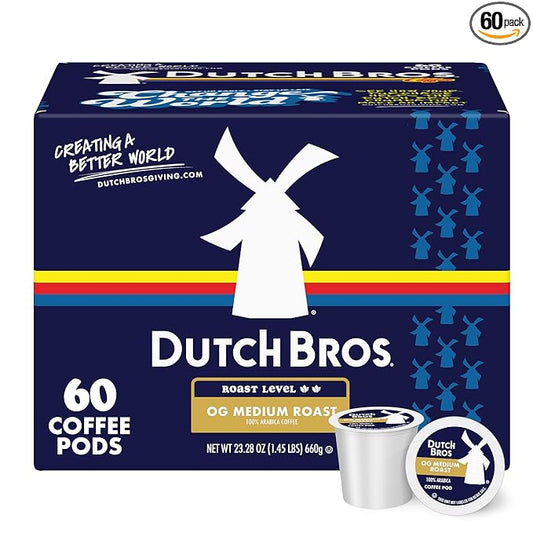 Dutch Bros® OG Medium Roast, 60 Count, Medium Roast, Single Serve Coffee Pods for Keurig K-Cup Brewers