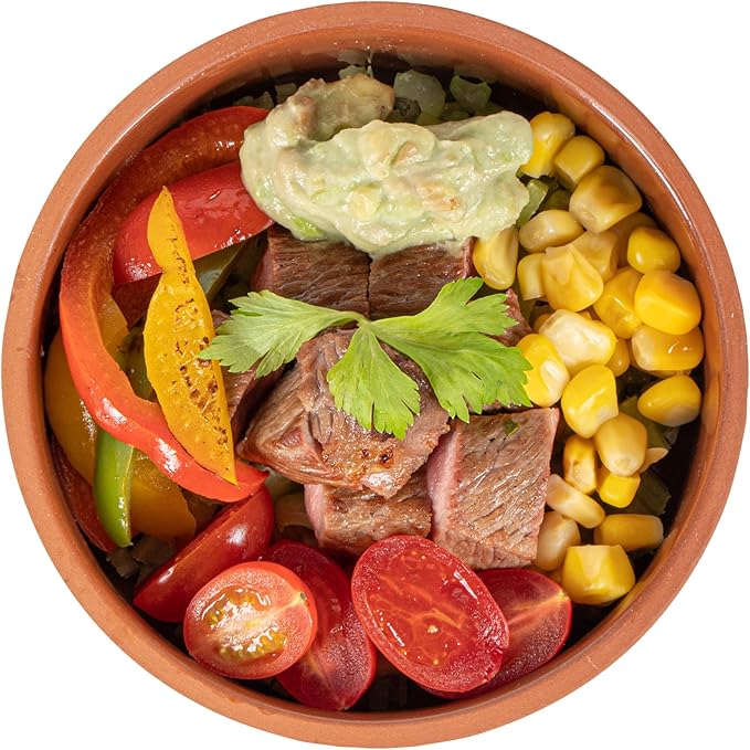 Restaurantware Terracotta Cazuela Bowls 2 Pack of 7 oz Durable Rustic Serving Dish Glazed Oven-Safe Bowl Freezer-Safe Tapas Dish Microwave-Safe Dishwasher-Safe
