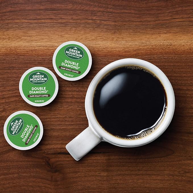Green Mountain Coffee Roasters Double Diamond, Single-Serve Keurig K-Cup Pods, Dark Roast Coffee Pods, 96 Count