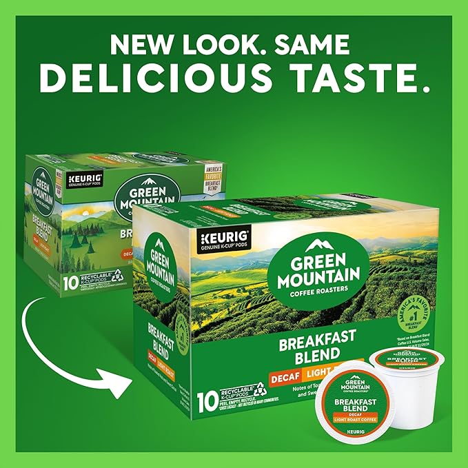 Green Mountain Coffee Roasters® Breakfast Blend Decaf, 60ct