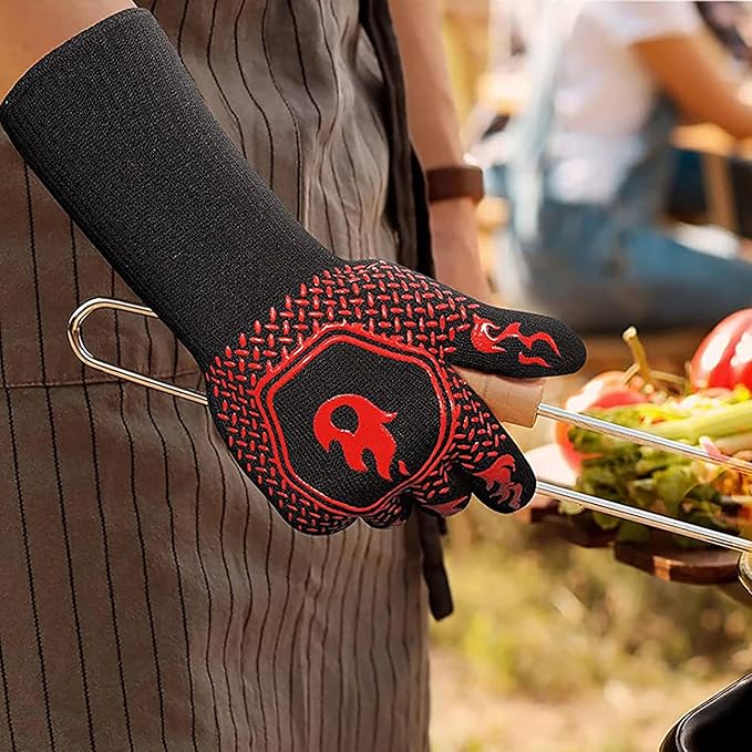 NCA - 5 piece BBQ Prep Tub, BBQ Blanket, Heat Resistant Grill Gloves (1472°F), Meat Claws | 21" Meat Resting Bag, Insulated Triple Layer | Foldable Cutting Board, Drain Plug | 2 pcs Chicken Shredder