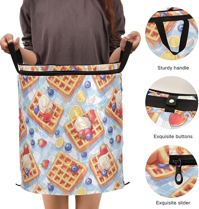 Cute Cartoon Rainbows laundry basket folding and waterproof bins with lids for organizing with sturdy handle bag Decorative 62 quart for kitchen shelf towel cestos para ropa sucia
