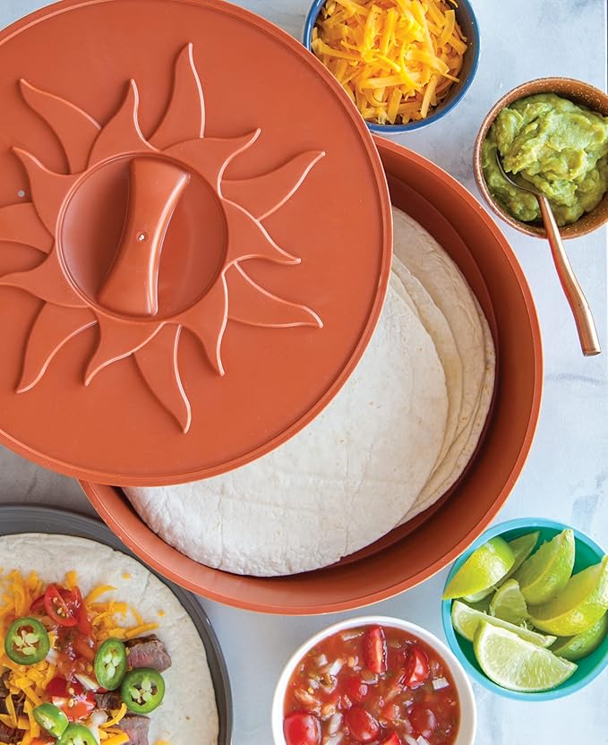 Nordic Ware Microwave Tortilla and Pancake Warmer, 10-Inch Holder - Fits Large Size Tortillas