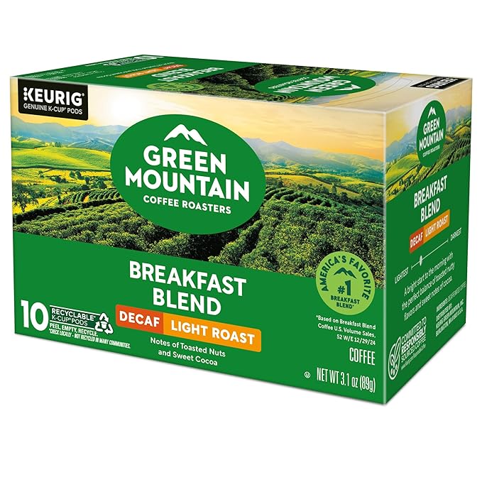 Green Mountain Coffee Roasters® Breakfast Blend Decaf, 60ct