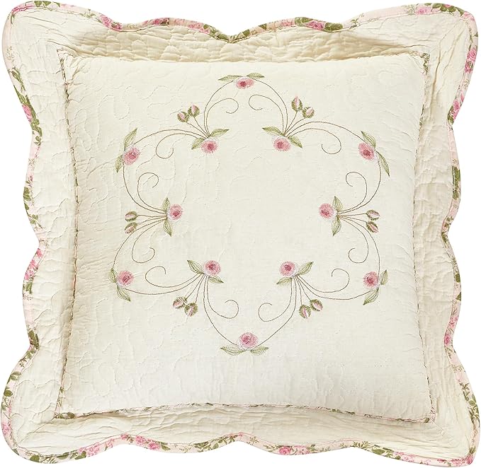 Modern Heirloom Felisa Embroidered Square Pillow
