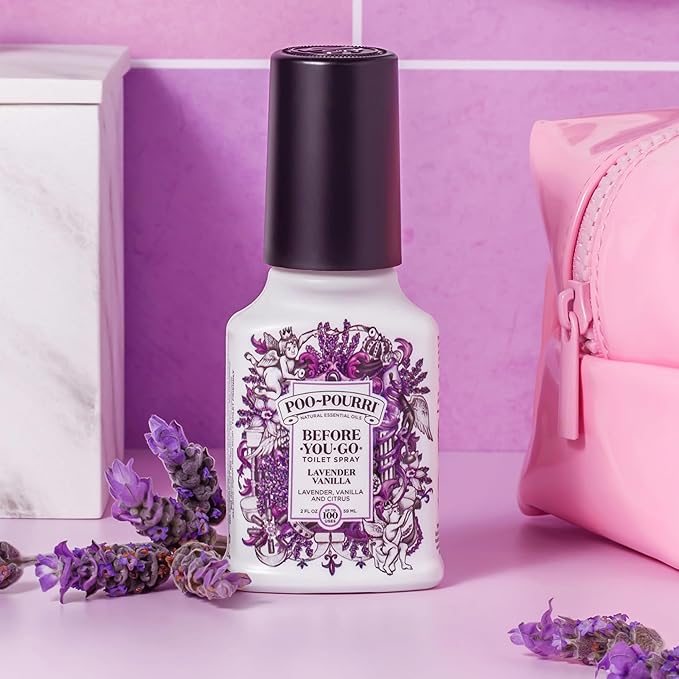 Poo-Pourri Before-You-Go Toilet Spray, Fresh Sea Salt, 4 Fl Oz, Up to 200 Uses, Bathroom Odor Deodorizer, Plant-Based with Essential Oils, for Home or Work, Sea Salt, Bergamot & Eucalyptus Scent