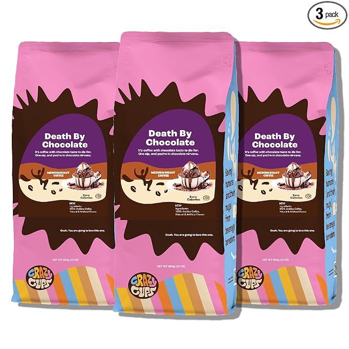 Crazy Cups Death By Chocolate 3 X 10 Oz