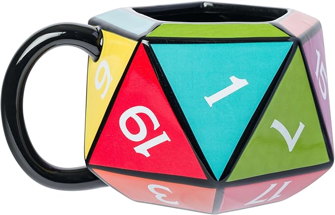 Silver Buffalo Dungeons & Dragons Ceramic 3D Sculpted Mug, 20 Ounces