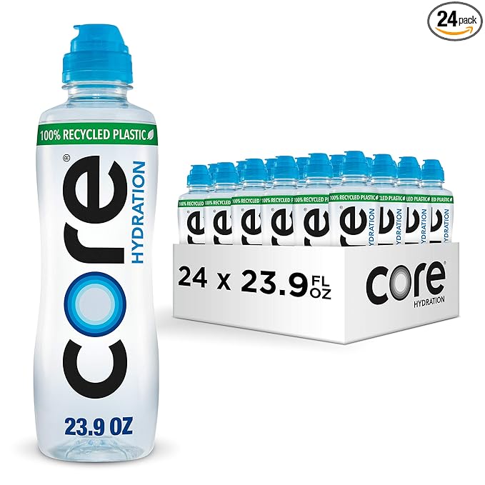 Core Hydration Perfectly Balanced Water, 23.9 fl oz Sport Cap bottle (Pack of 24)