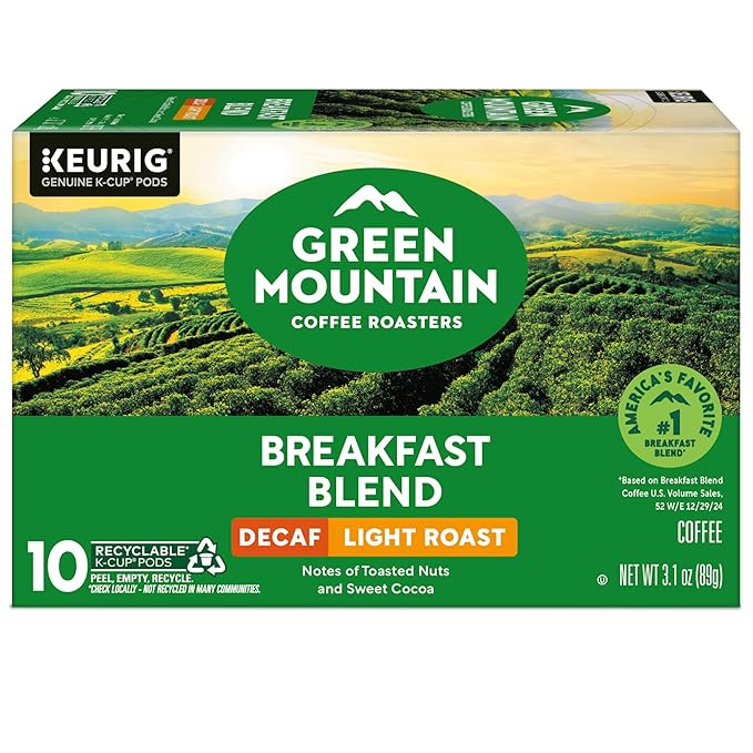 Green Mountain Coffee Roasters® Breakfast Blend Decaf, 60ct