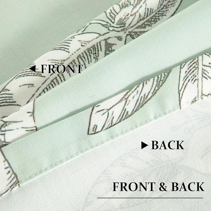 Leeva Flower Pattern Valance Curtain for Windows - Light Filtering Rustic Rod Pocket Drapery, Farmhouse Kitchen & Living Room Decor, 52x12 Inches, 1 Panel
