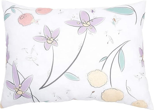 JumpOff Jo Pillow for Boys and Girls, Kids Travel Pillow, No Pillowcase Needed, 100% Cotton Cover, Hypoallergenic, Machine Washable – 14”x19”, Floral