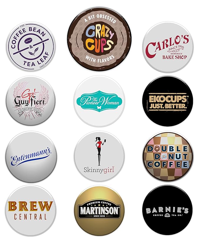 Crazy Cups Flavored Decaf Coffee Pods Variety Pack Compatible with Keurig K Cups Brewers, 36 Count, Assorted Decaffeinated Flavored Coffee Sampler(Pack of 1)