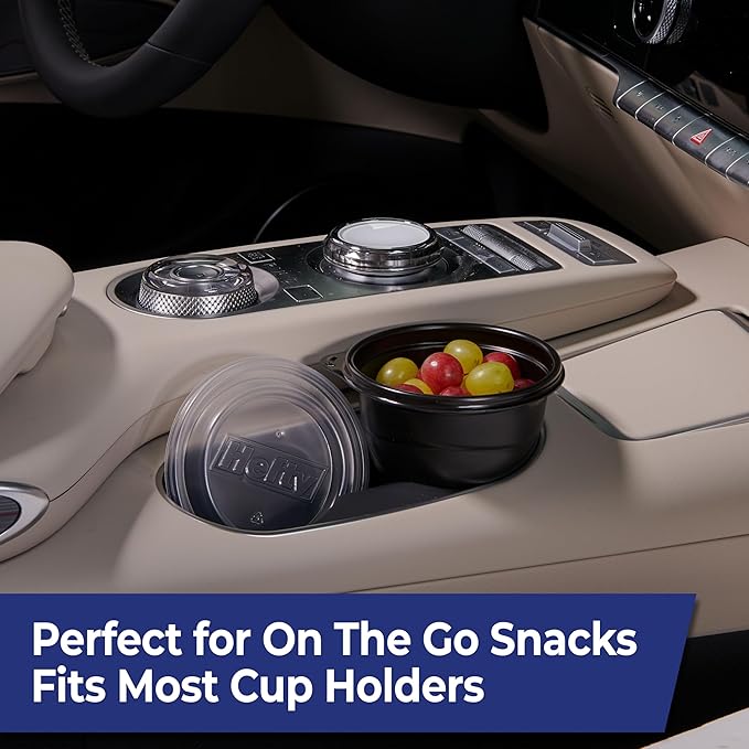 Hefty Multi-Purpose Cups, Reusable Containers with Lids, 16 Ounce Capacity, 4 Count (Pack of 2)
