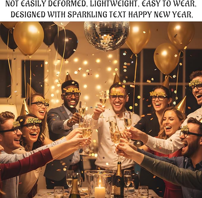 36 pcs 2026 New Years Decorations, New Years Eve Party Supplies 2026,Happy New Year 2026 Celebration Set for Home and Office Parties