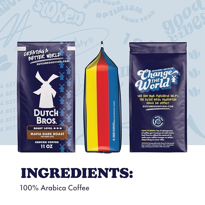 Dutch Bros® Mafia Dark Roast, Ground Coffee, Bagged 11oz