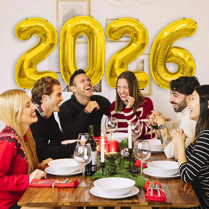 2026 Balloons Gold,40 inch 2026 Foil Balloons,Graduation Decorations 2026,Mylar 2026 Balloon for 2026 New Years Decorations,Large 2026 Balloon Numbers for New Years Eve Party Supplies 2026 Grad Decor